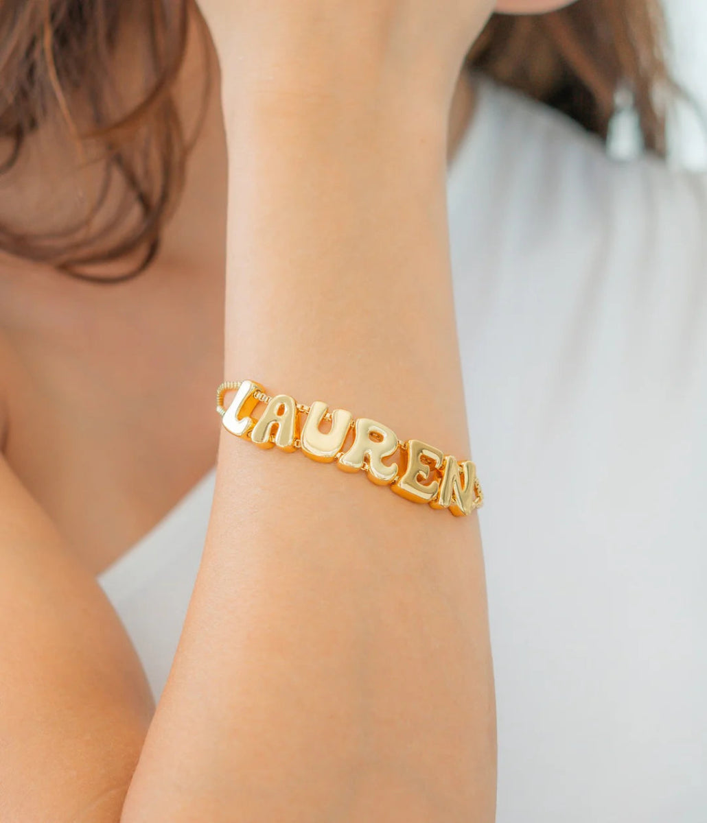 Bracelet personnalisable en chaine ajustable - #shop_name - 