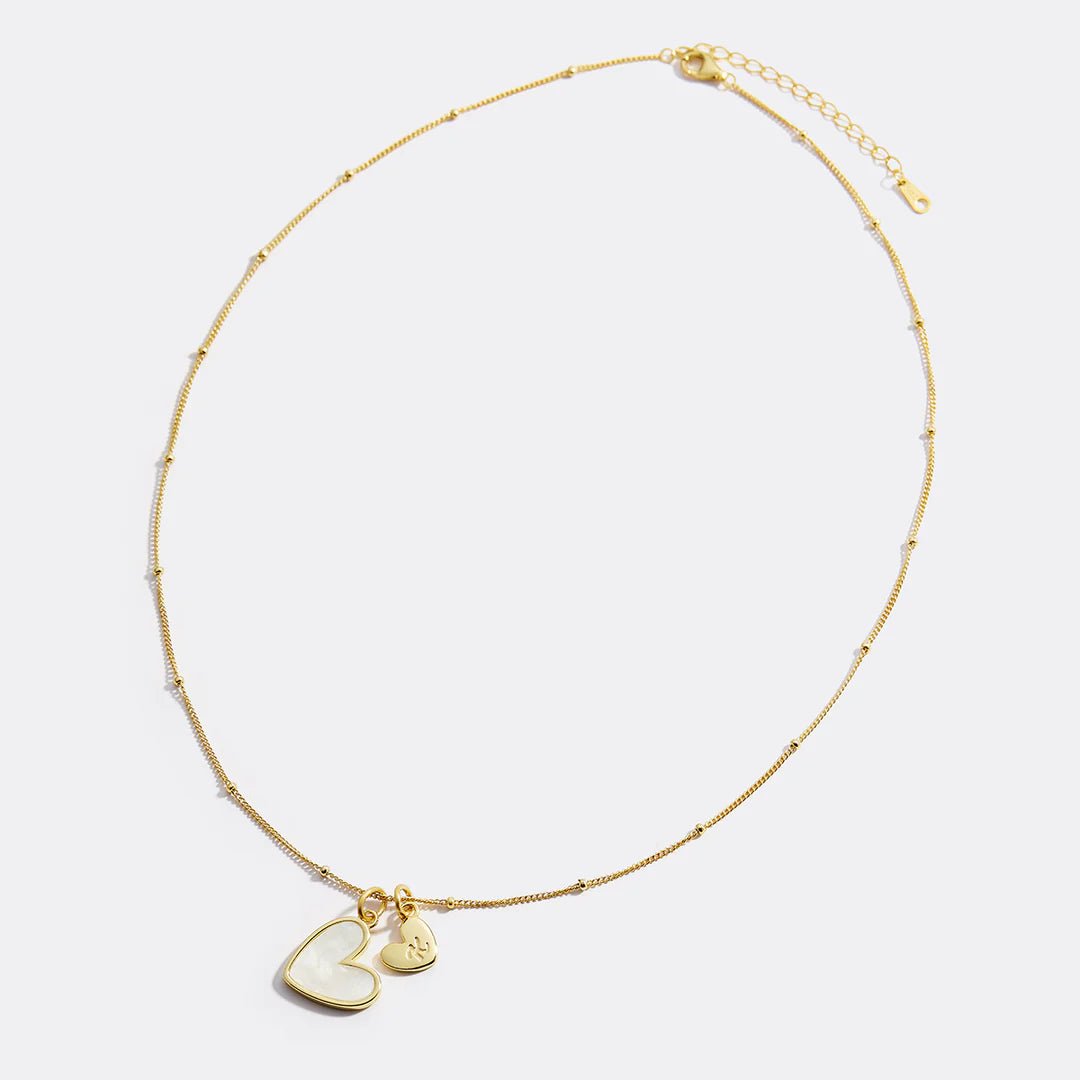 Collier coeur initial inspiration van cleef - #shop_name - 