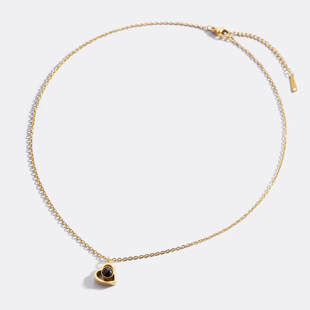 Collier photo personnalisé en forme de cœur - #shop_name - 