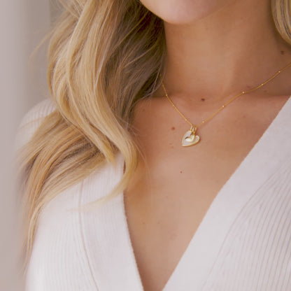 Collier coeur initial inspiration van cleef